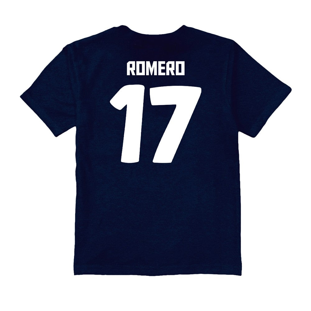 Cristian Romero Tottenham Hotspur Vive La Fete Youth Player Name & Number Color Badge T-Shirt Sale - Navy 