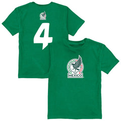 Edson Álvarez Mexico National Team Vive La Fete Toddler Player Name & Number Color Badge T-Shirt for sale - Green 