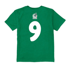 Raúl Jiménez Mexico National Team Vive La Fete Youth Player Name & Number Chilena Style T-Shirt for sale - Green 