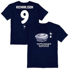 Richarlison Tottenham Hotspur Vive La Fete Youth Player Name & Number Stadium Style T-Shirt Sale - Navy 