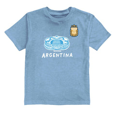 Lautaro Martinez Argentina National Team Vive La Fete Youth Player Name & Number Stadium Style T-Shirt for sale - Light Blue 