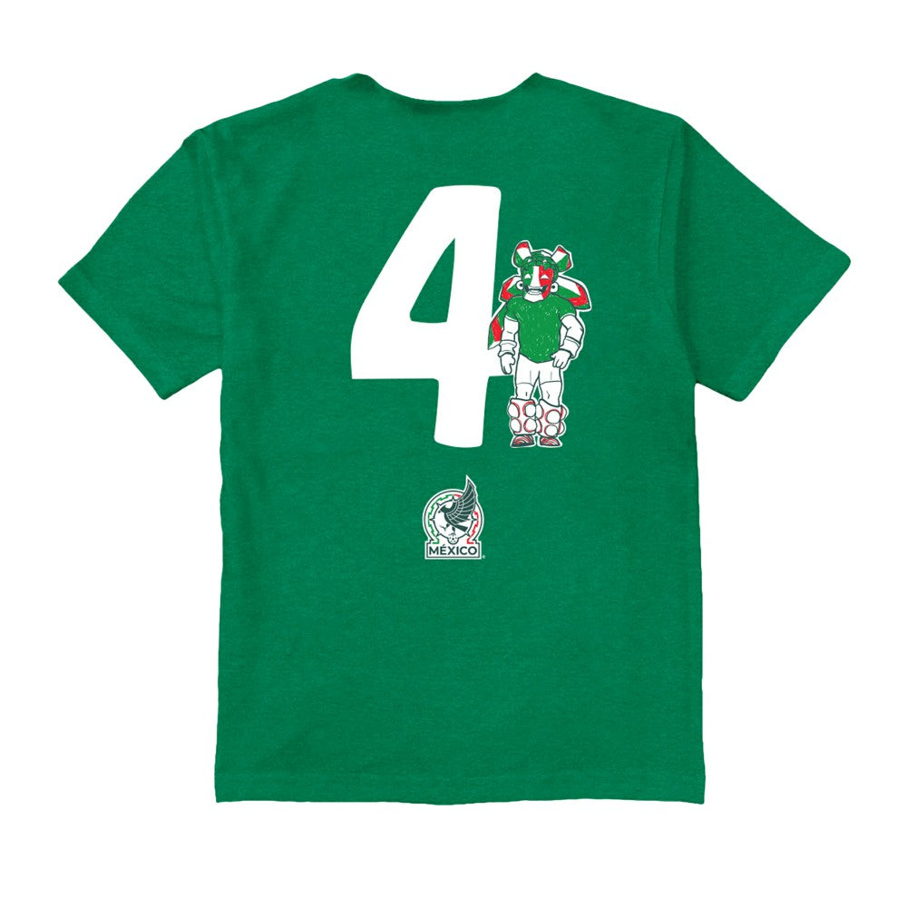 Edson Álvarez Mexico National Team Vive La Fete Toddler Player Name & Number Stadium Style T-Shirt for sale - Green 