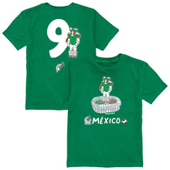 Raúl Jiménez Mexico National Team Vive La Fete Toddler Player Name & Number Stadium Style T-Shirt for sale - Green 
