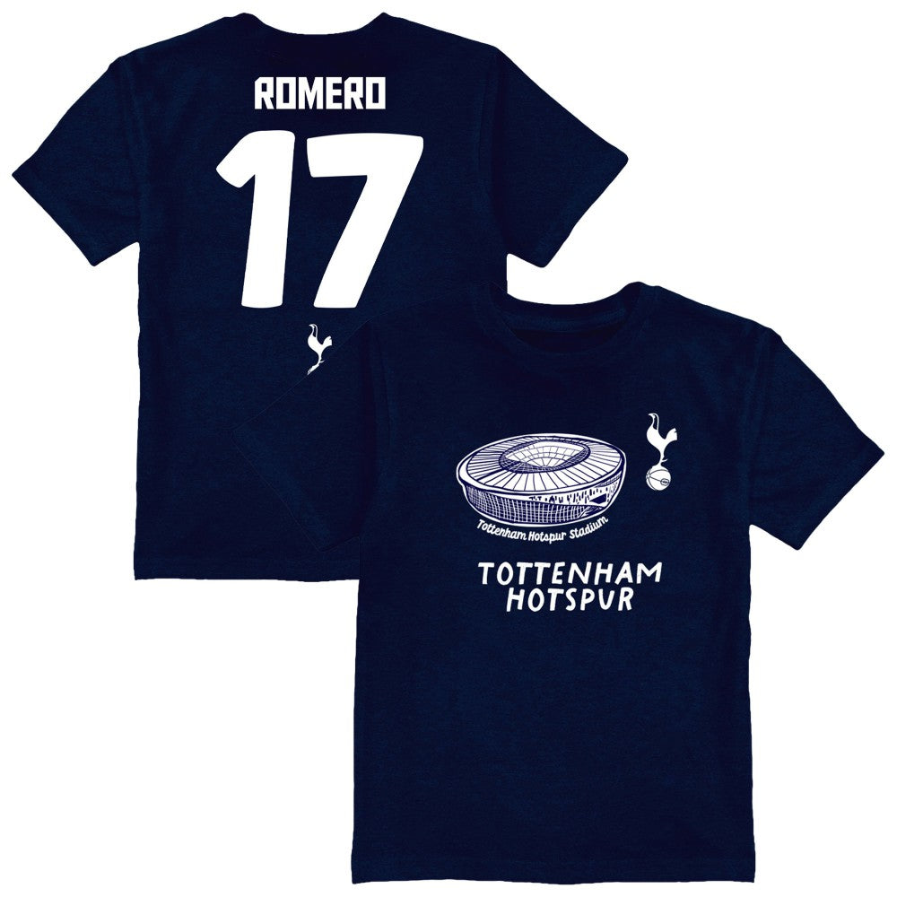 Cristian Romero Tottenham Hotspur Vive La Fete Toddler Player Name & Number Stadium Style T-Shirt Sale - Navy 