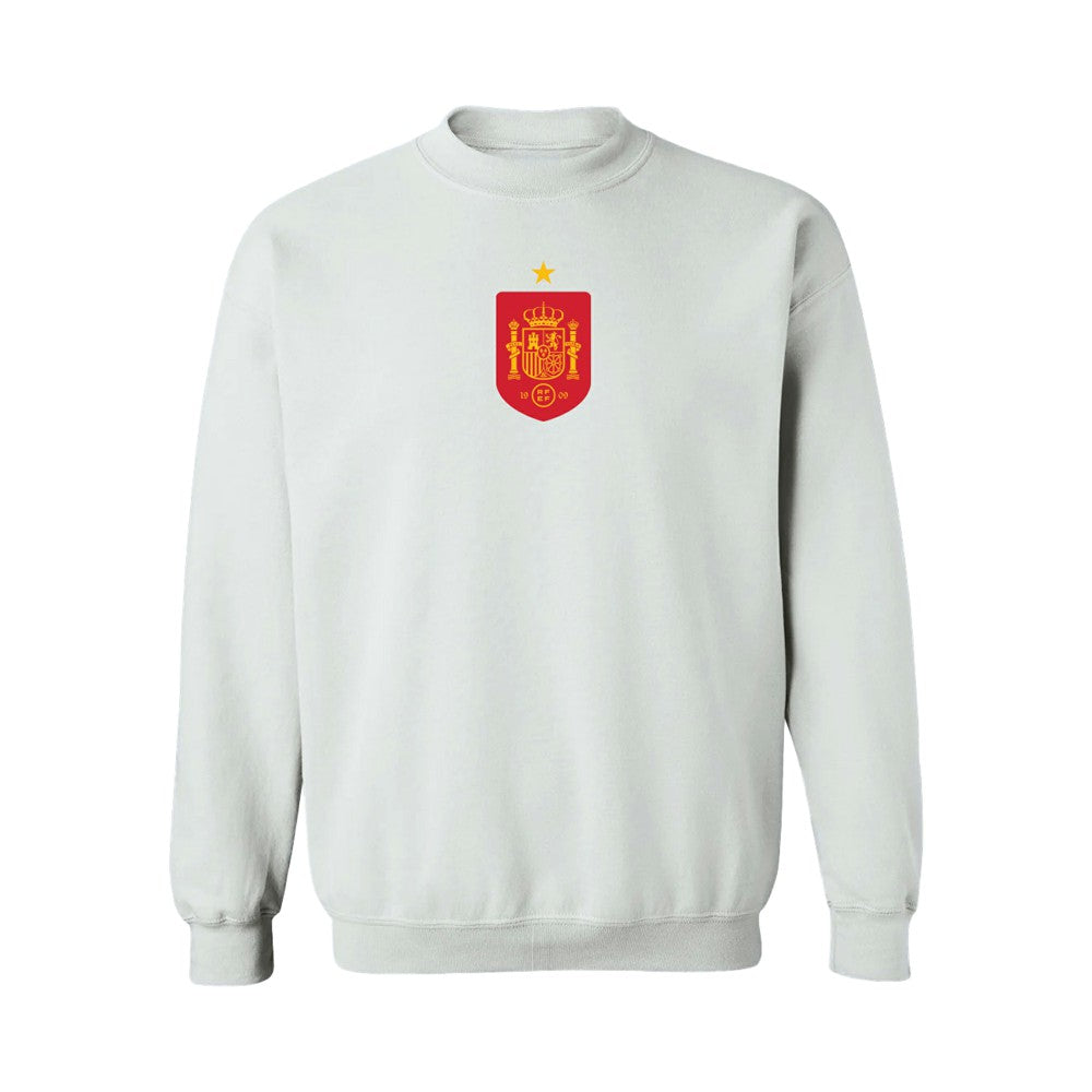 Spain National Team Vive La Fete Women's Color Badge Sweatshirt for sale - White 