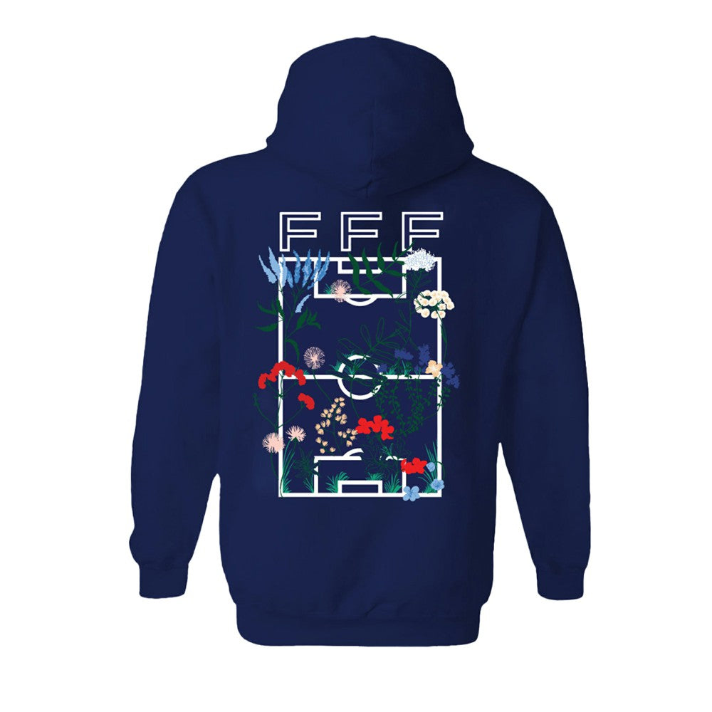 France National Team Vive La Fete Women's Soccer Field Fleece Hood for sale - Navy 