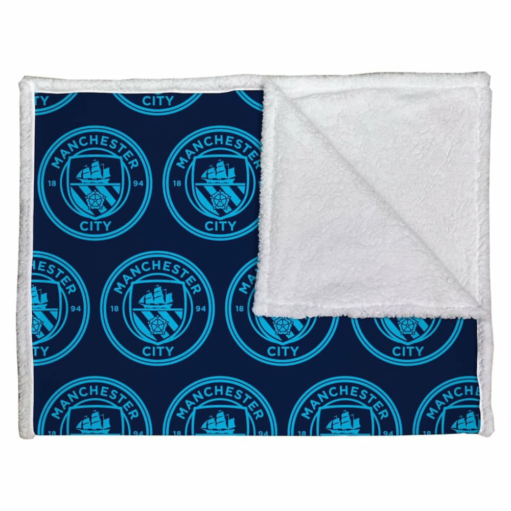 Manchester City 60" x 70" Character World Crest Design Throw Blanket 