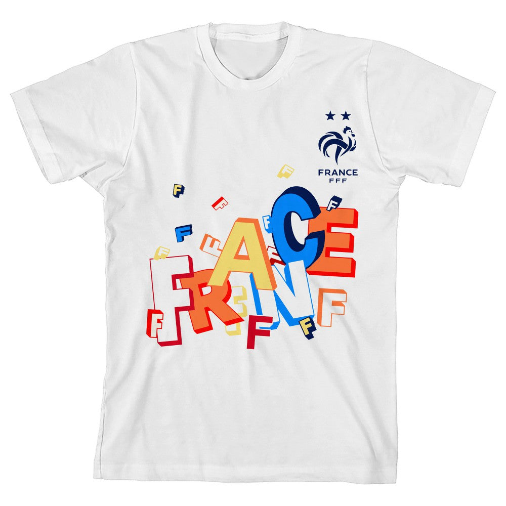 France National Team Youth FFF T-Shirt for sale - White 