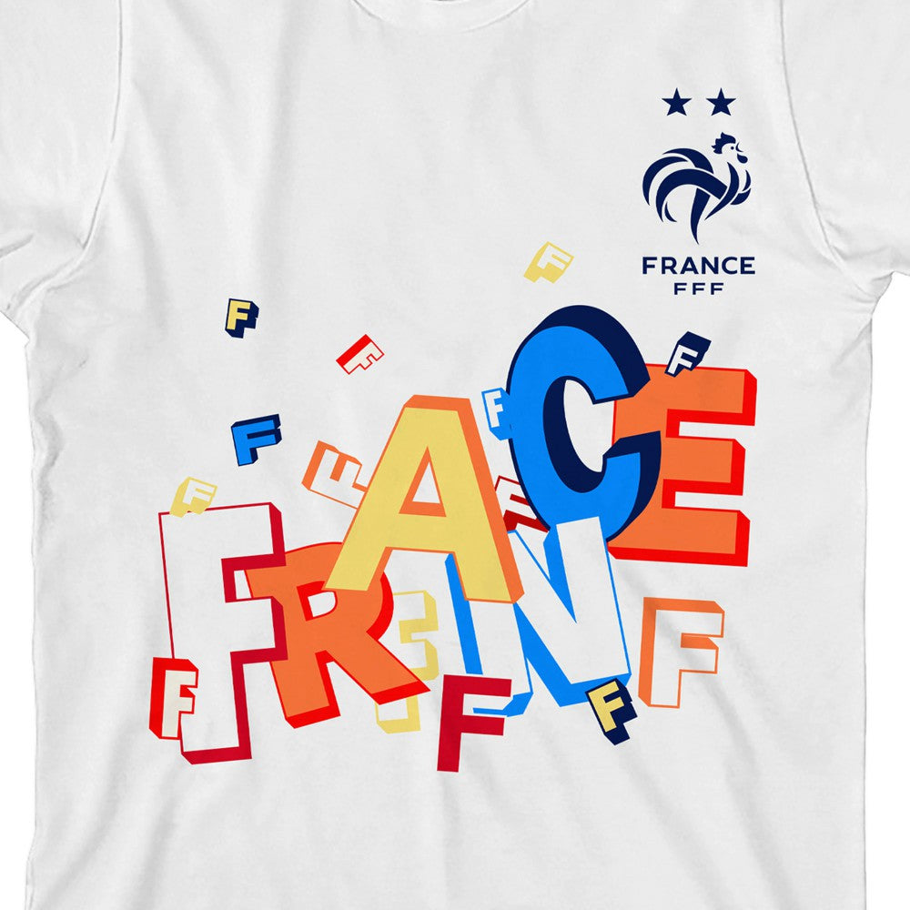 France National Team Youth FFF T-Shirt for sale - White 