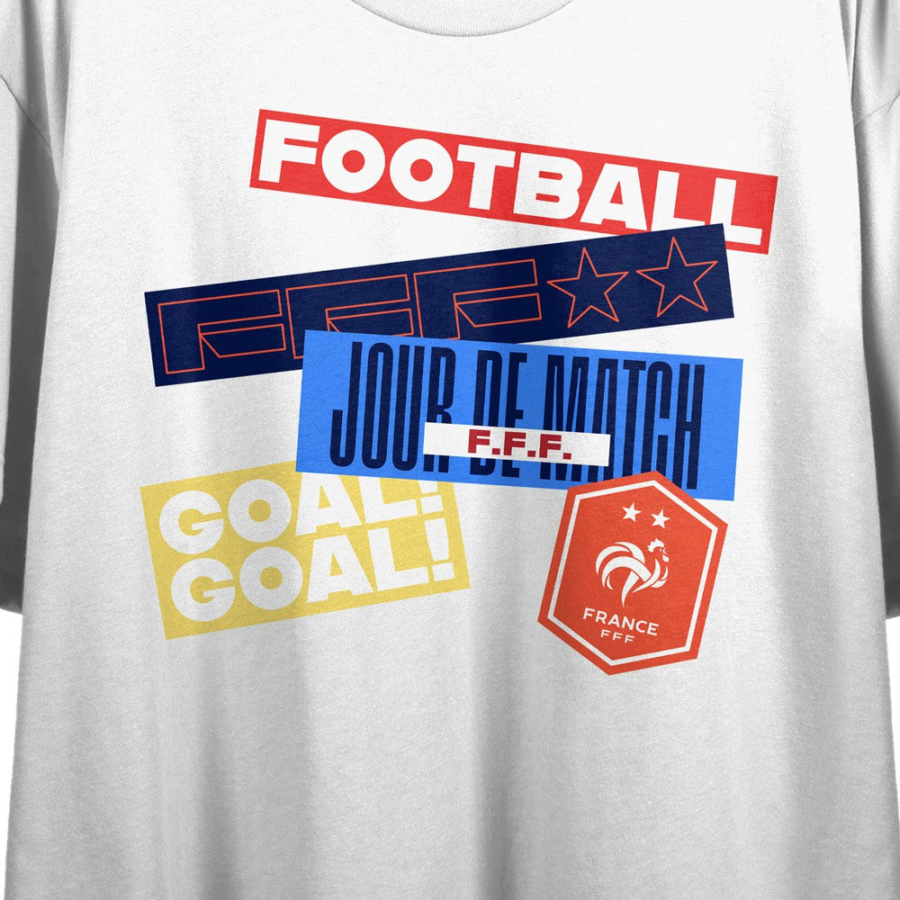 France National Team Women's White Jour De Match Cropped T-Shirt 
