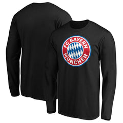 Bayern Munich Logo Long Sleeve T-Shirt on sale - Black 