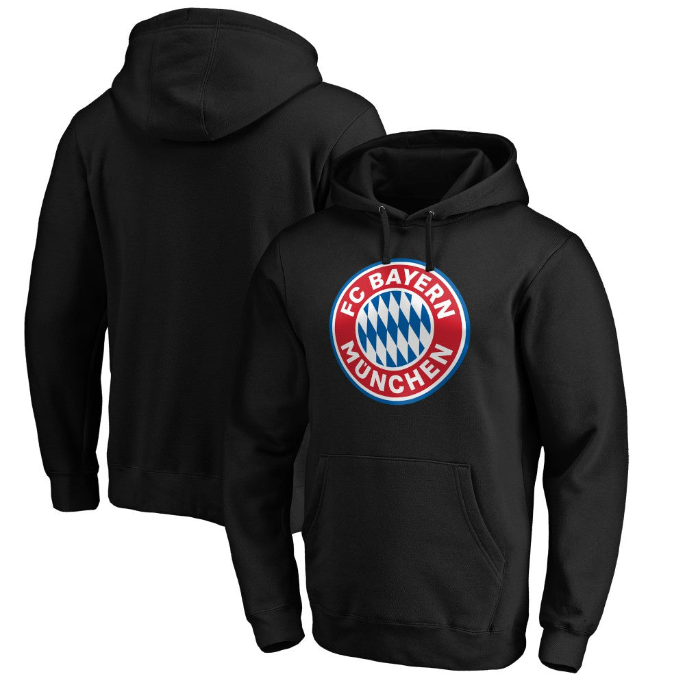 Bayern Munich Logo Pullover Hoodie on sale - Black 