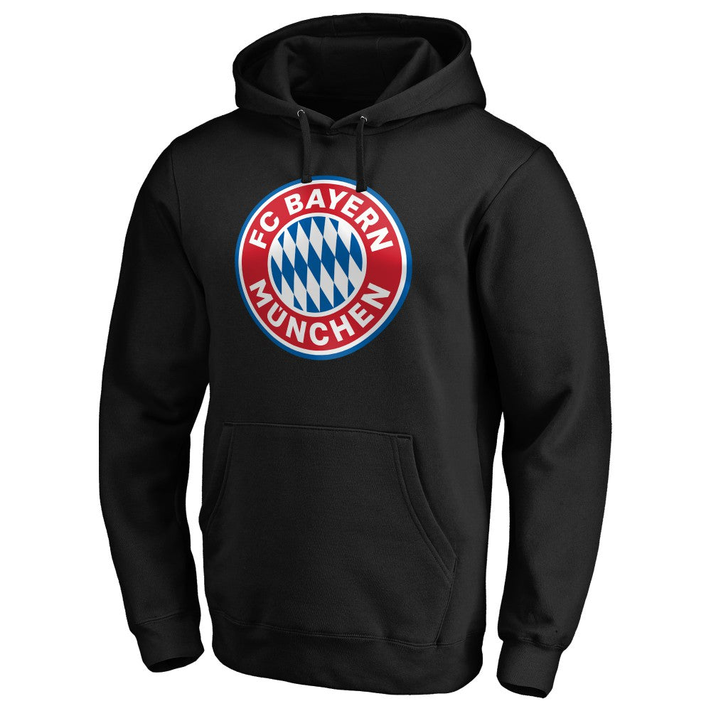 Bayern Munich Logo Pullover Hoodie on sale - Black 