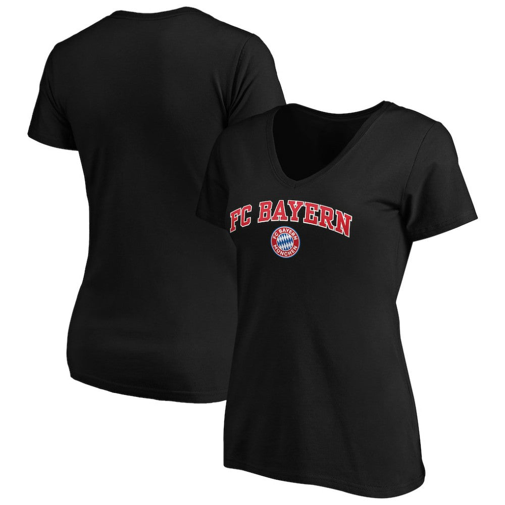 Bayern Munich Women's Heart and Soul V-Neck T-Shirt on sale - Black 