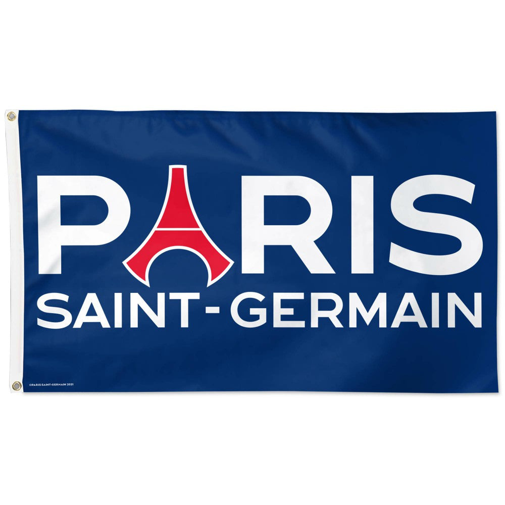 Paris Saint-Germain WinCraft 3' x 5' Single-Sided Wordmark Deluxe Flag 