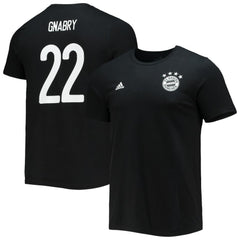 Serge Gnabry Bayern Munich Amplifier Name & Number T-Shirt on sale - Black 