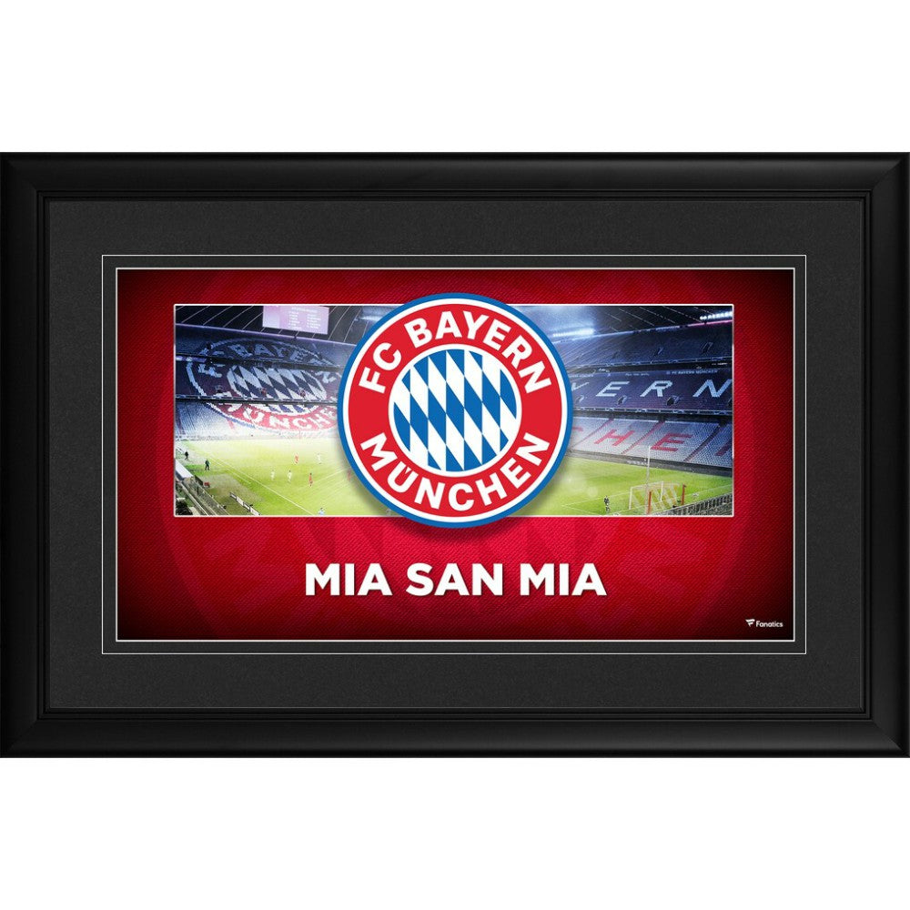 Bayern Munich Framed 10" x 18" Team Logo Panoramic Photograph 