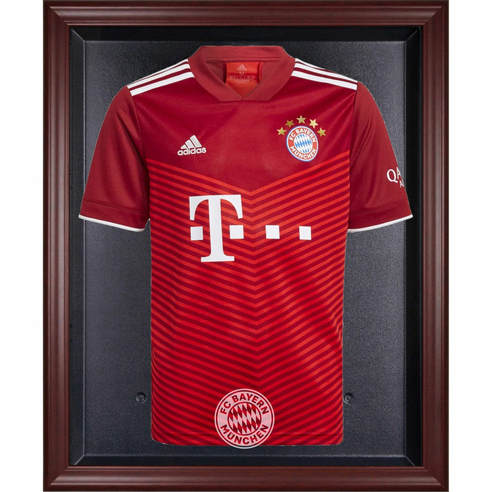 Bayern Munich Mahogany Framed Team Logo Jersey Display Case 