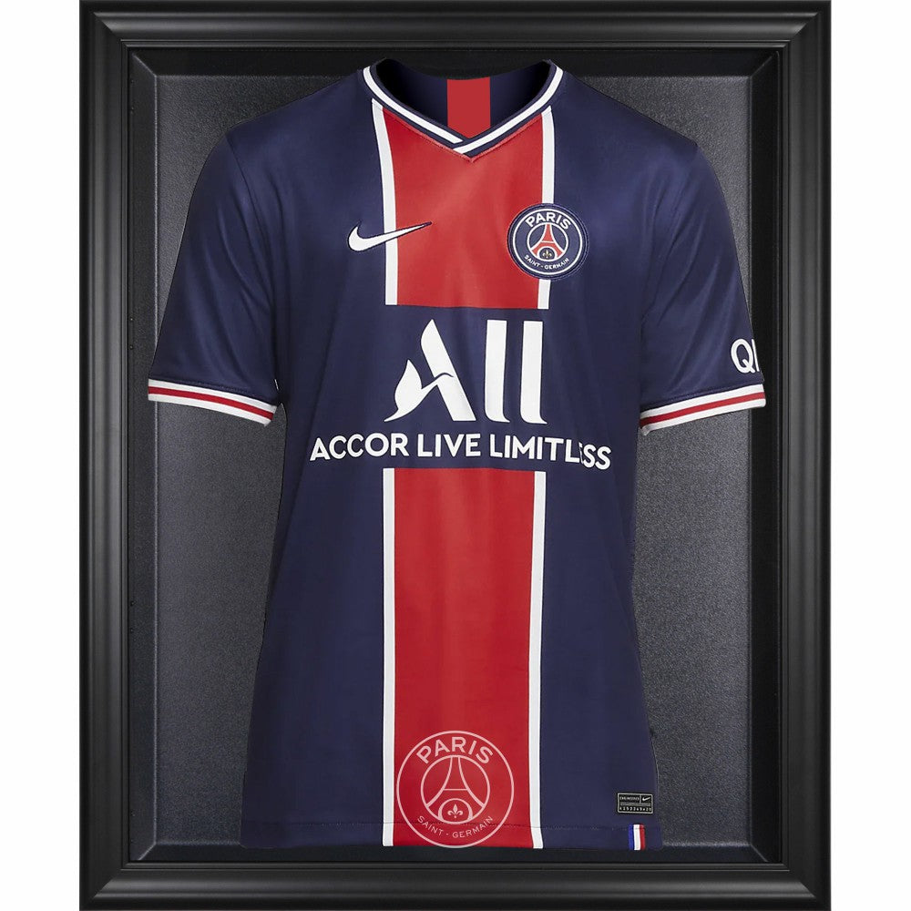 Paris Saint-Germain Black Framed Team Logo Jersey Display Case 