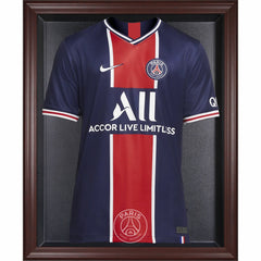 Paris Saint-Germain Mahogany Framed Team Logo Jersey Display Case 