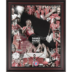 Bayern Munich Framed 16" x 20" Danke Hansi Commemorative Photograph 