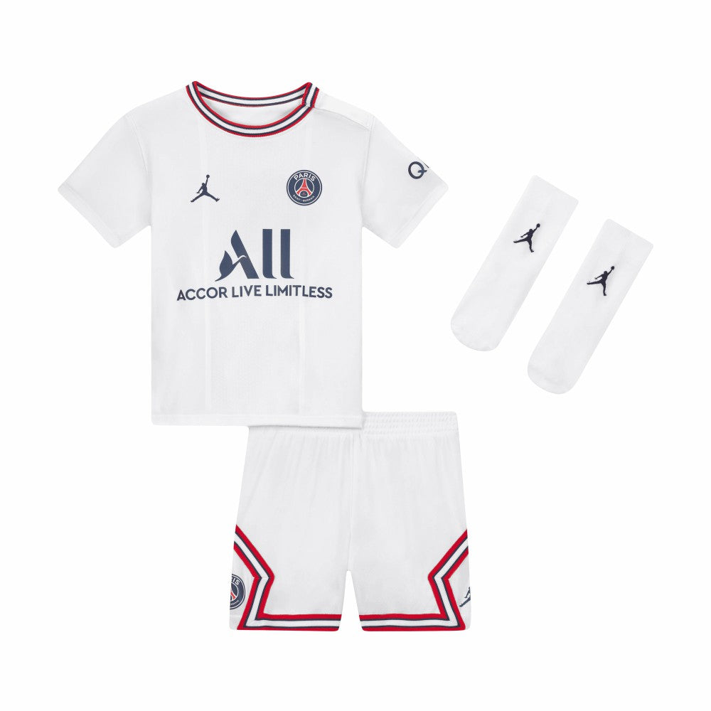 Paris Saint-Germain Jordan Brand Infant 2022/23 Fourth Stadium Kit Set on sale - White 