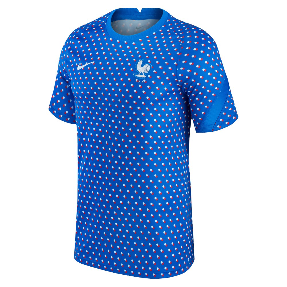 France Women's National Team 2021/22 Pre-Match Top for sale - Blue 