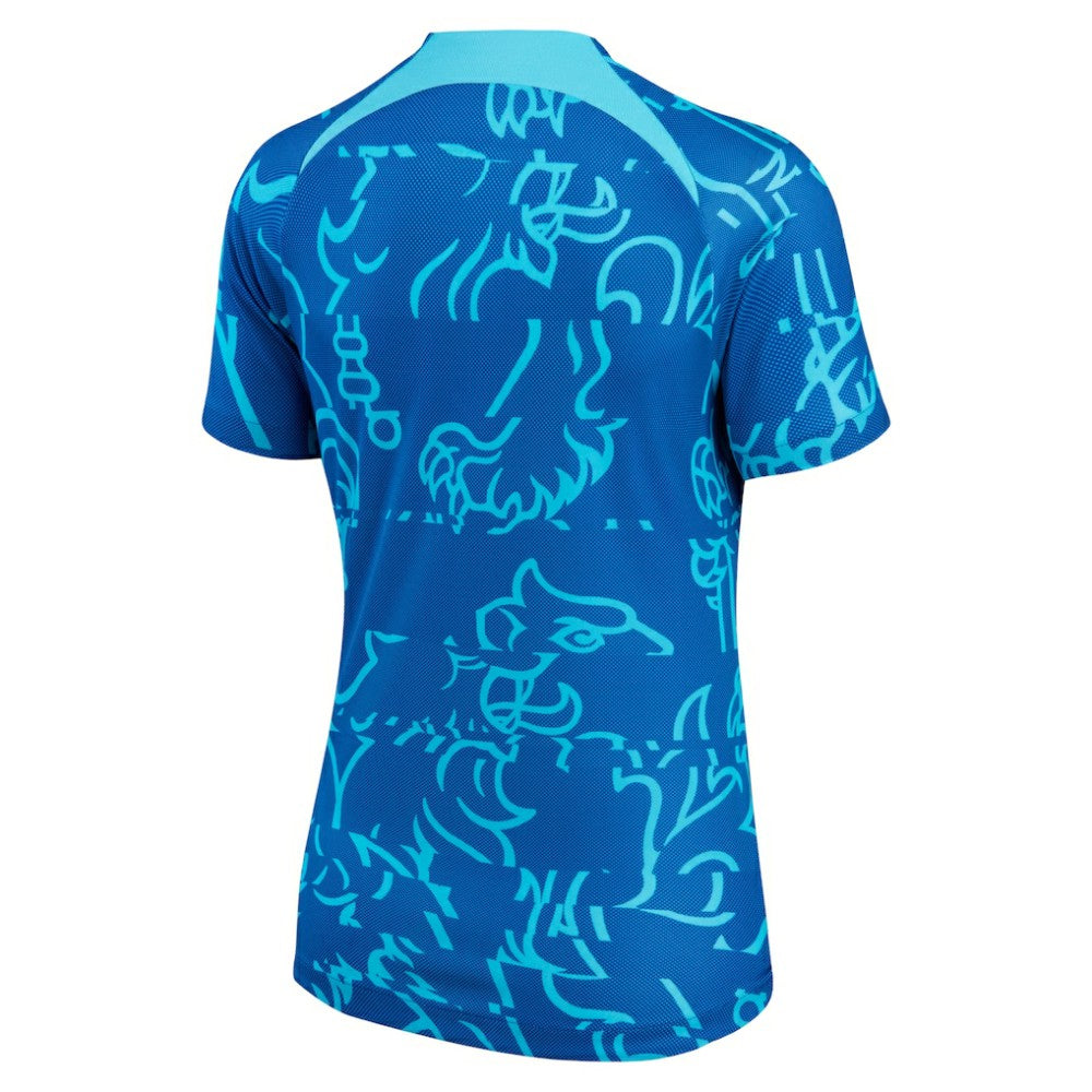 Chelsea Women's 2022/23 Pre-Match Home Performance Top Discount - Blue 