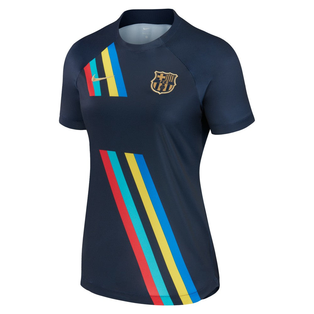 Barcelona Women's 2022/23 Pre-Match AWAY Performance Top on sale - Navy 