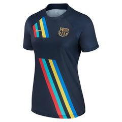Barcelona Women's 2022/23 Pre-Match AWAY Performance Top on sale - Navy 
