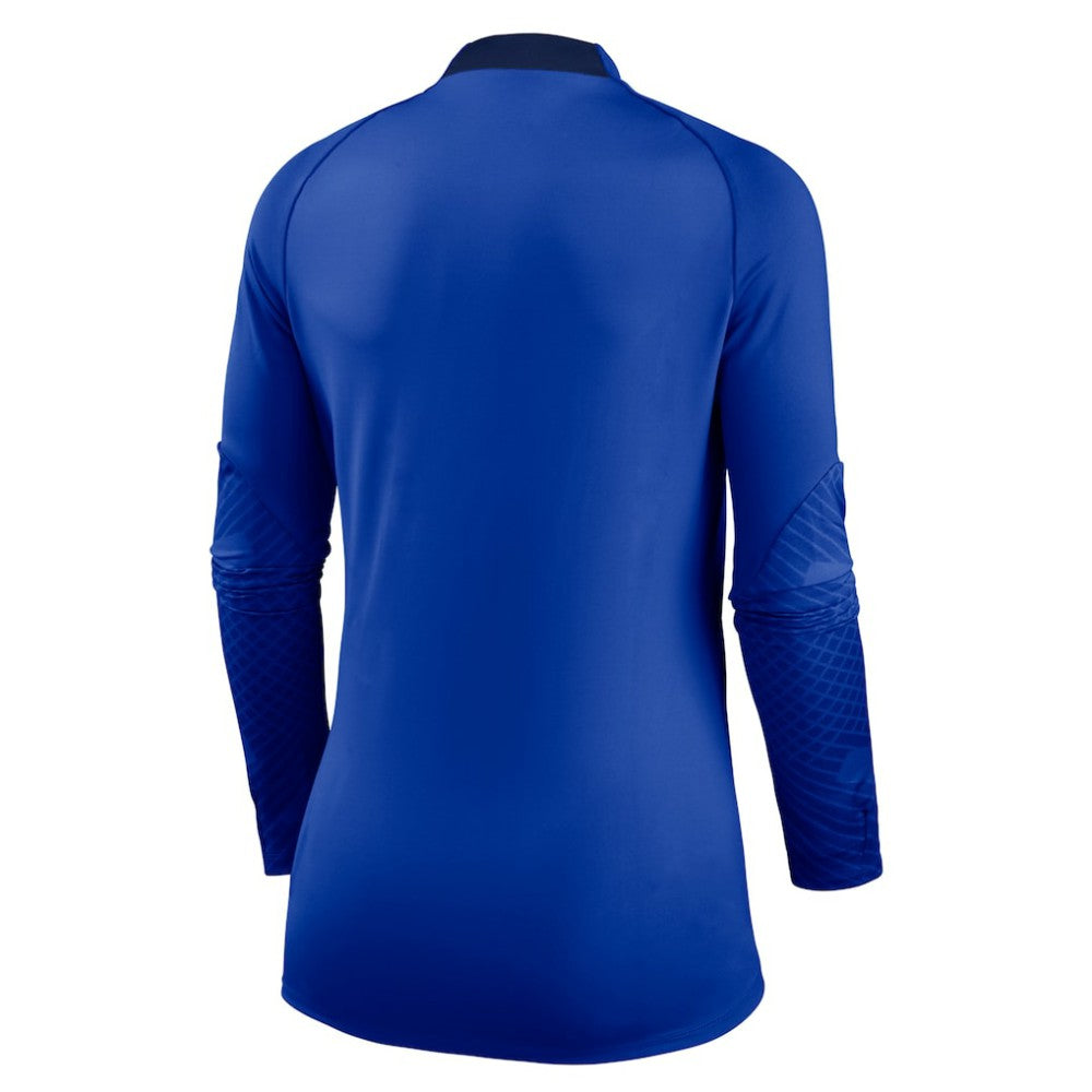 Chelsea Women's Strike Drill Raglan Performance Quarter-Zip Top on sale - Blue 