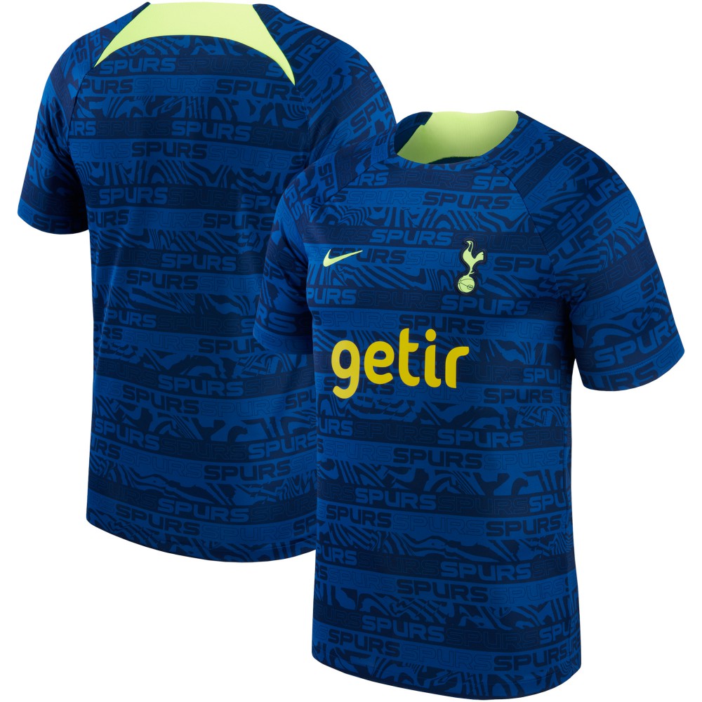 Tottenham Hotspur Youth 2022 Pre-Match Raglan Performance Top Sale - Blue 