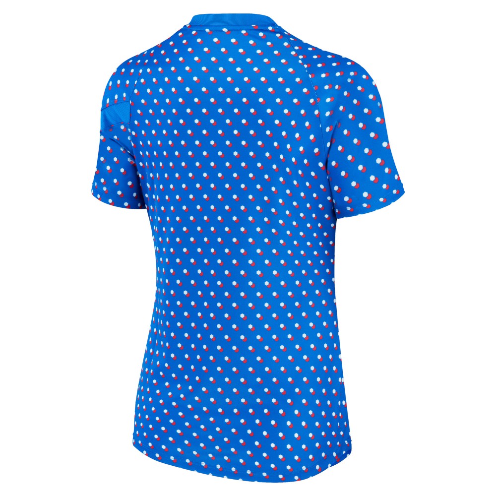 France Women's National Team Women's 2022/23 Away Pre-Match Performance Top for sale - Blue 