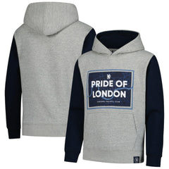 Chelsea Youth Club Pullover Hoodie on sale - Heathered Gray/Navy 