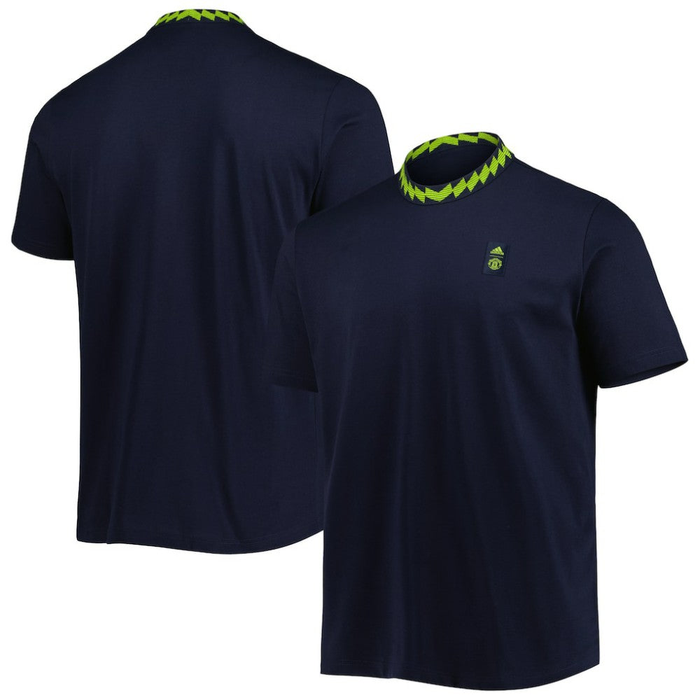 Manchester United Lifestyle T-Shirt Discount - Navy 