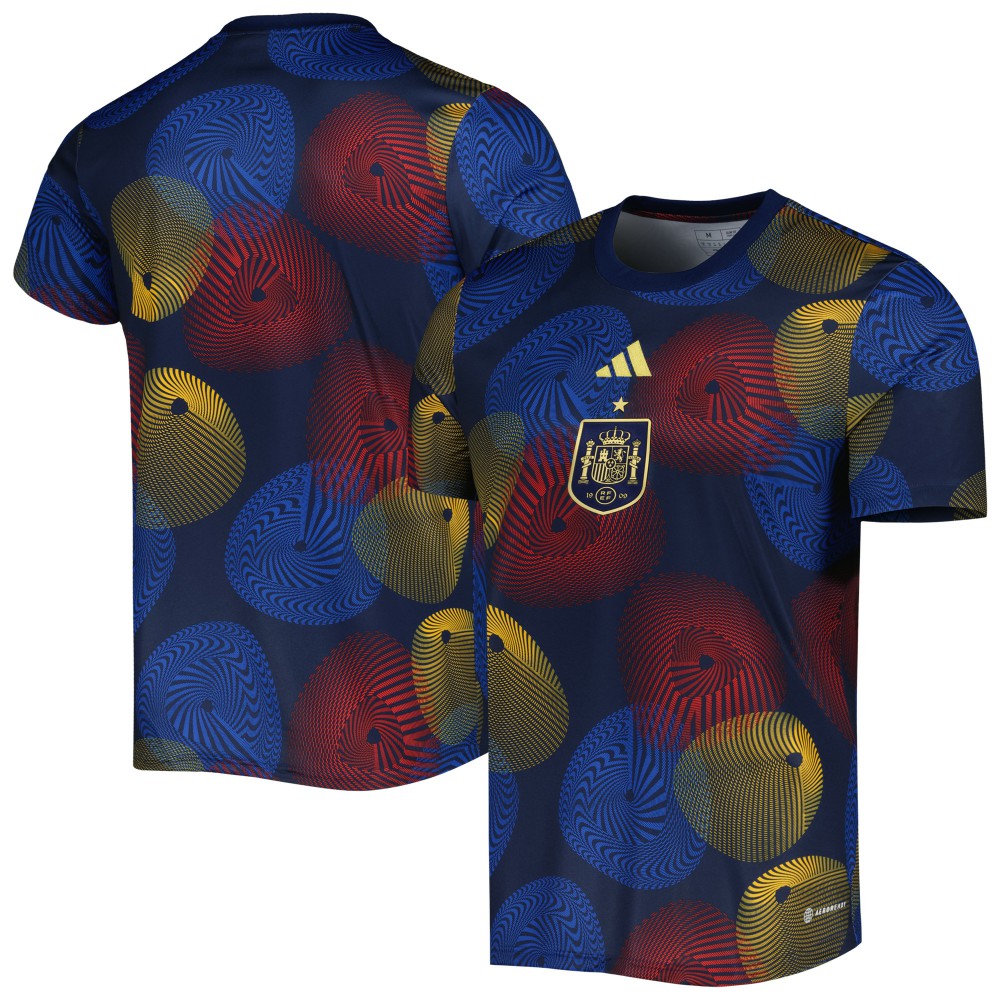 Spain National Team 2022 AEROREADY Pre-Match Top for sale - Navy 