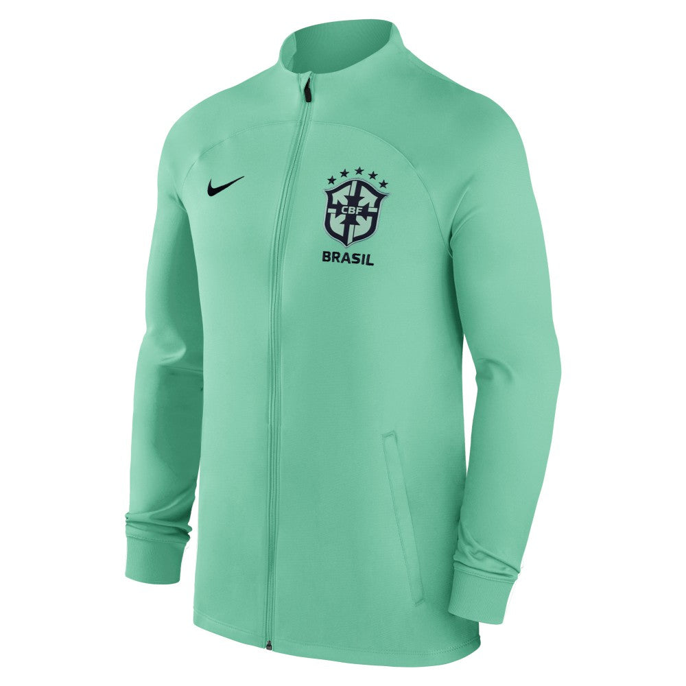Brazil National Team Strike Raglan Full-Zip Performance Track Jacket for sale - Green 