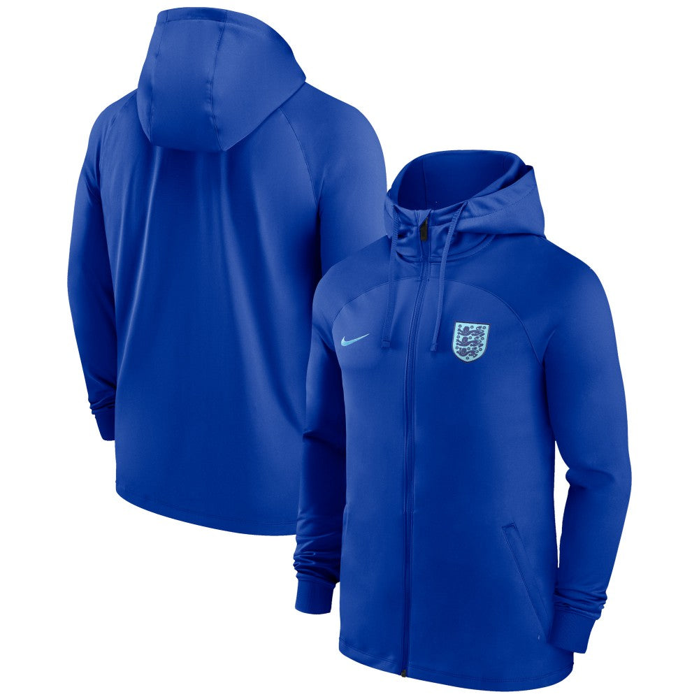 England National Team Strike Raglan Hoodie Full-Zip Track Jacket for sale - Blue 