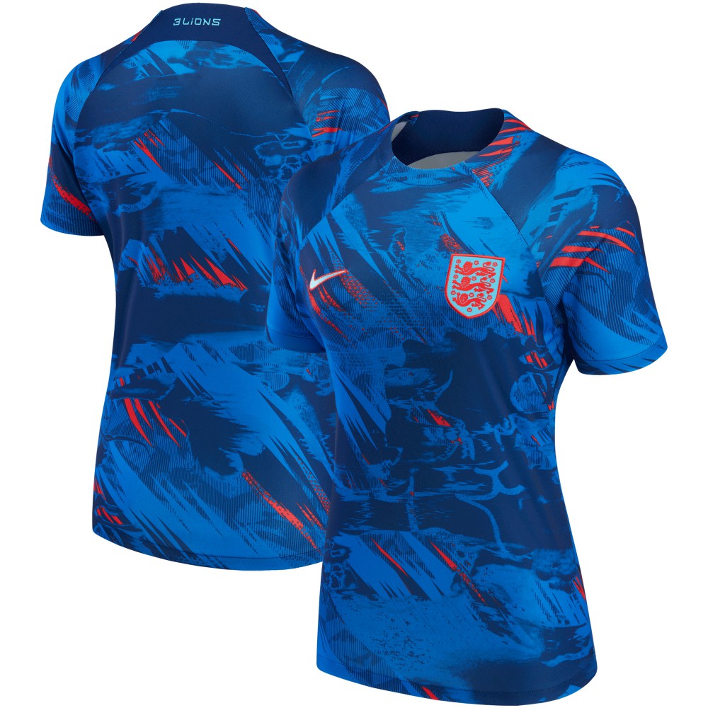 England National Team Women's 2022 Pre-Match Top for sale - Blue 