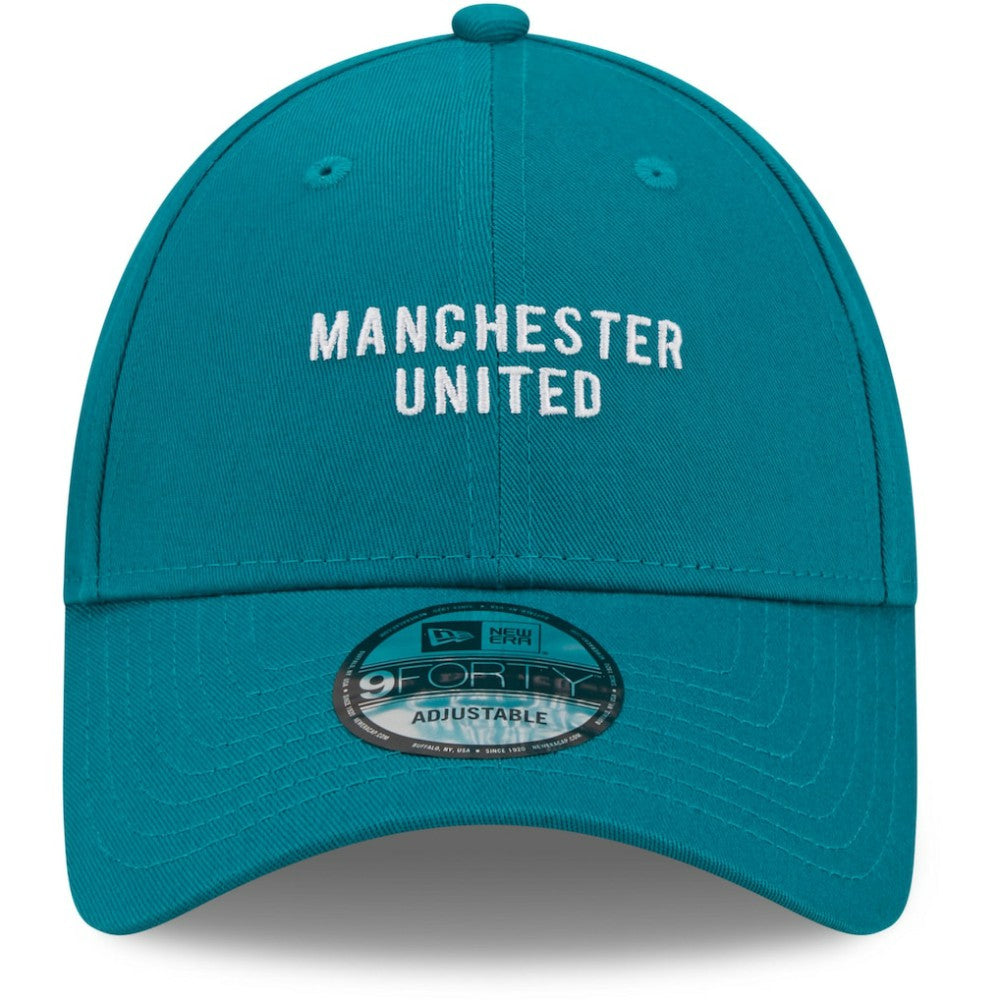 Manchester United New Era Seasonal 9FORTY Adjustable Hat Discount - Turquoise 