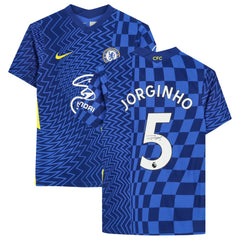 Jorginho Chelsea Autographed 2021-22 Home Jersey 