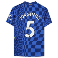 Jorginho Chelsea Autographed 2021-22 Home Jersey 
