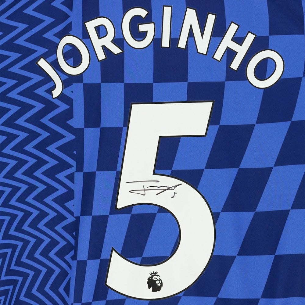 Jorginho Chelsea Autographed 2021-22 Home Jersey 