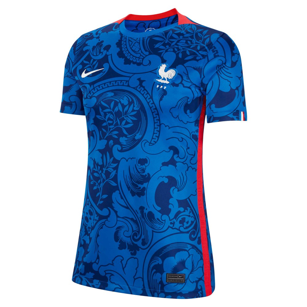 France Women's National Team Women's 2022/23 Home Replica Blank Jersey for sale - Blue 