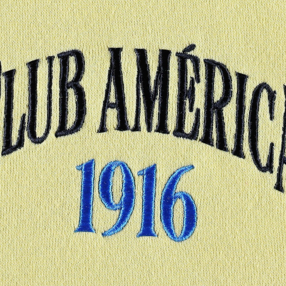 Club America Retro Raglan Pullover Hoodie Discount - Yellow 
