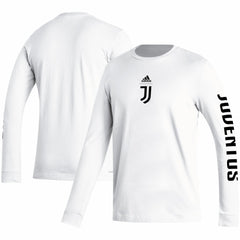 Juventus Team Crest Long Sleeve T-Shirt Discount - White 