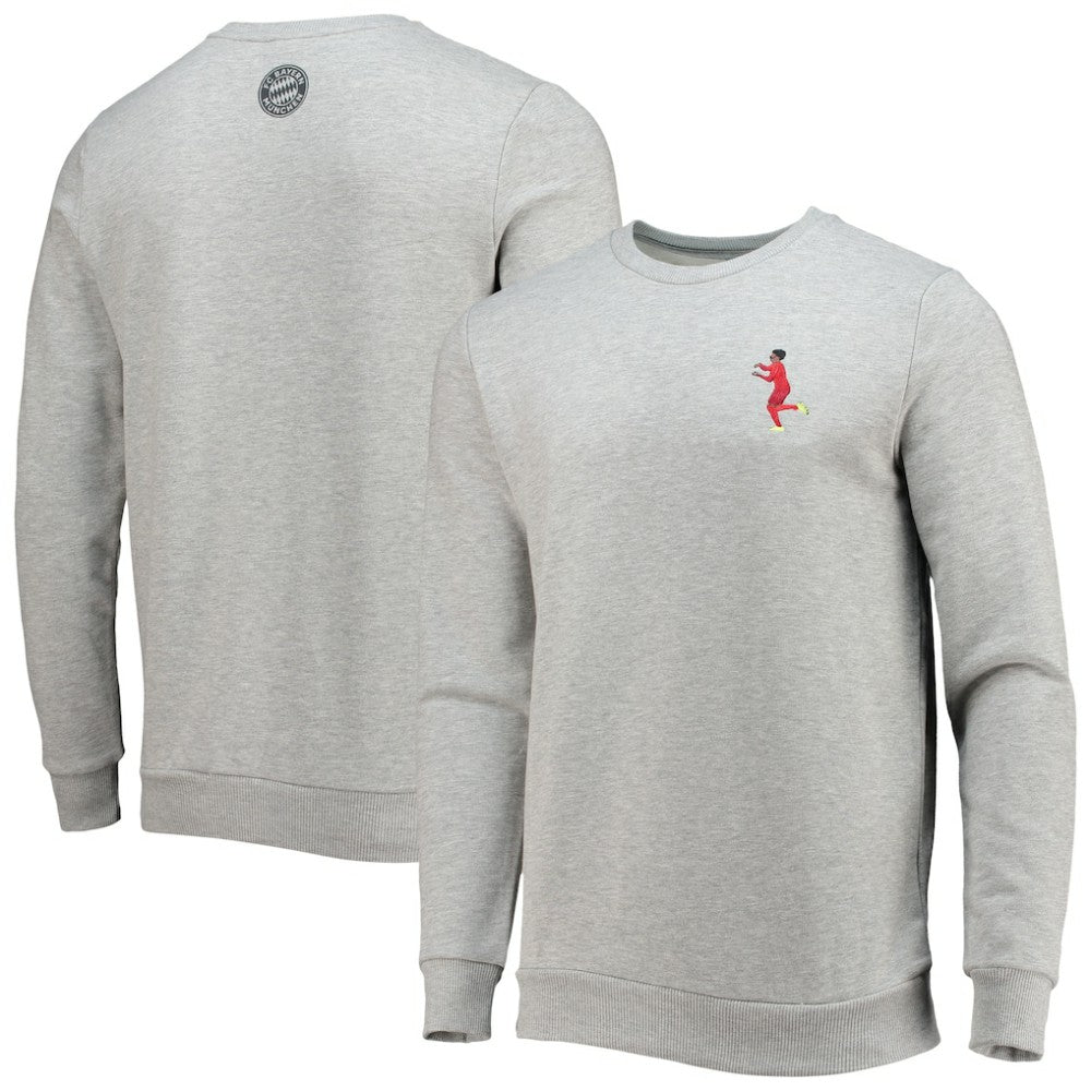 Serge Gnabry Bayern Munich Hands of God Sweatshirt on sale - Heathered Gray 
