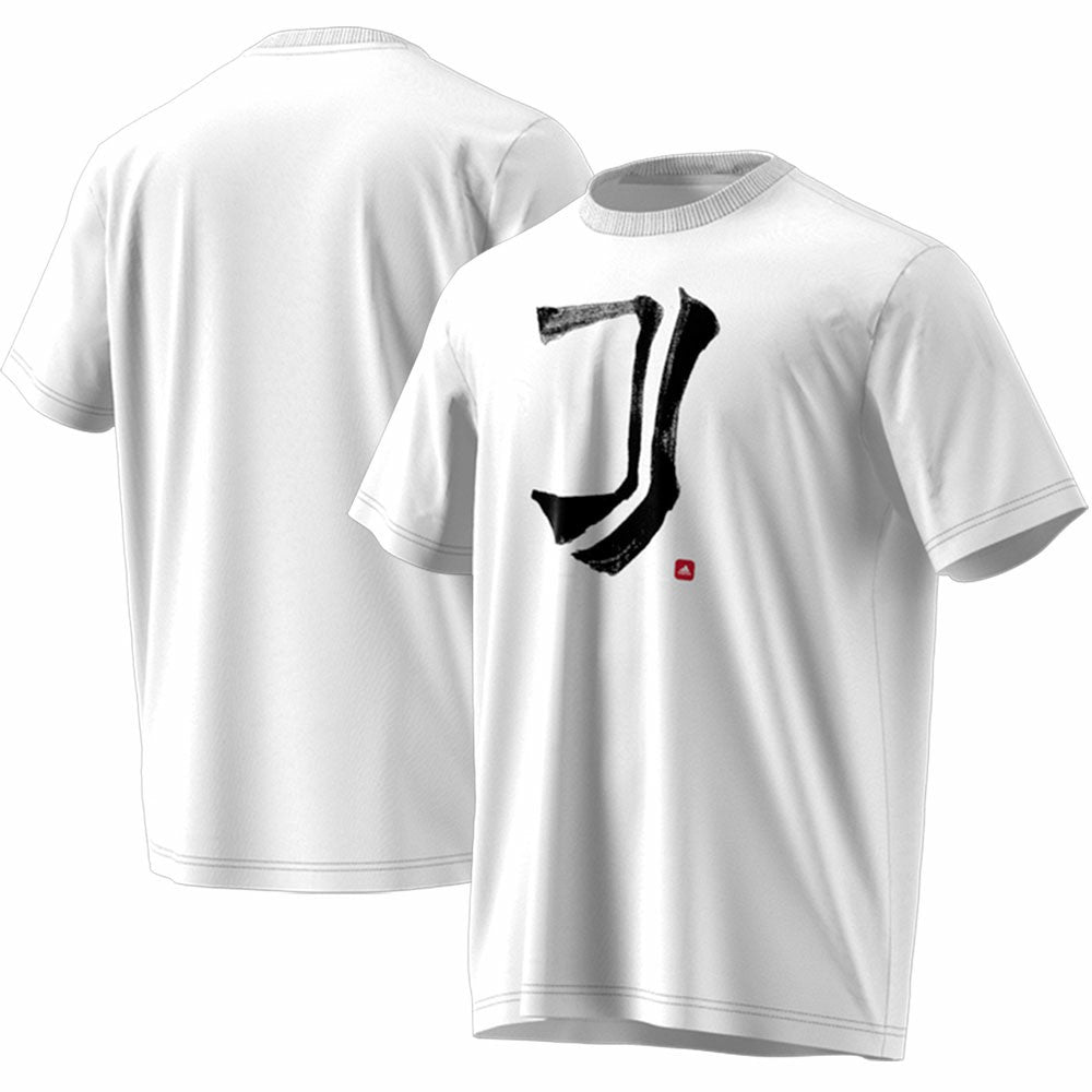 Juventus Chinese Calligraphy T-Shirt Discount - White 