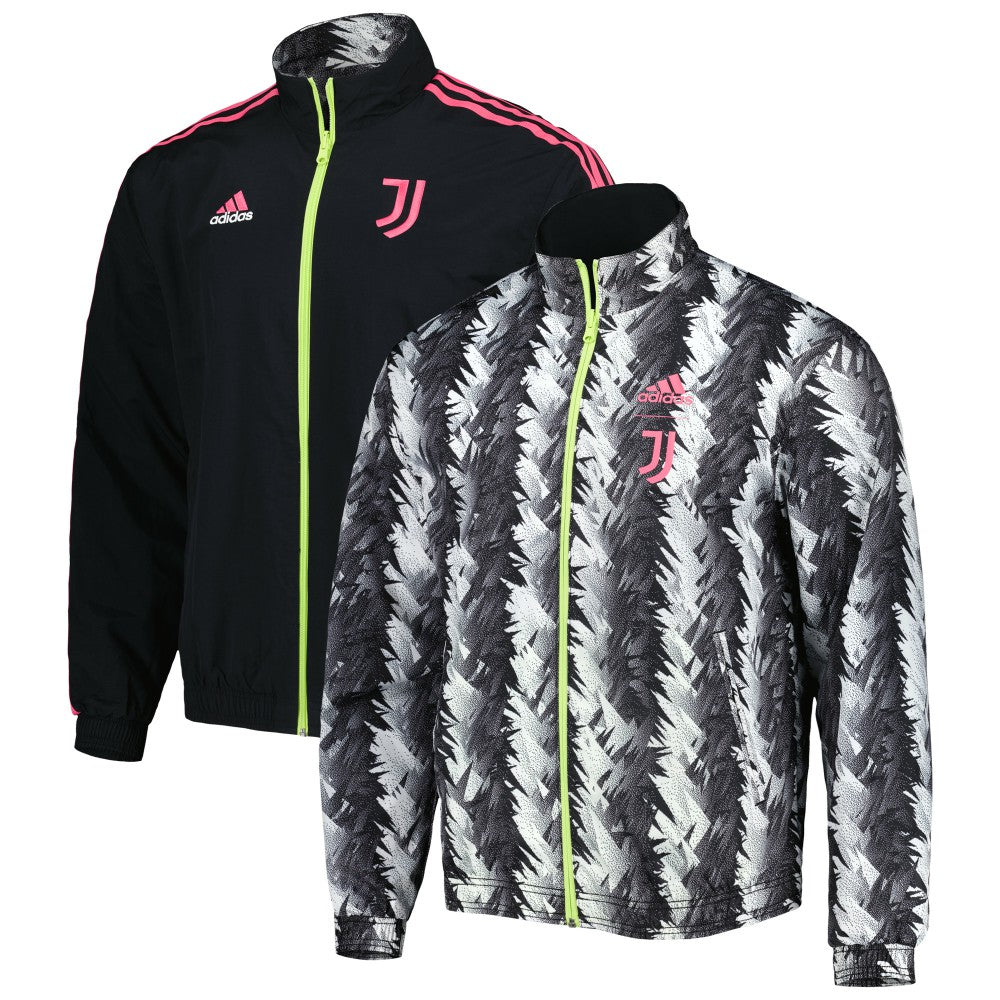 Juventus 2022/23 On-Field Team Logo Anthem Reversible Full-Zip Jacket Discount - Black 