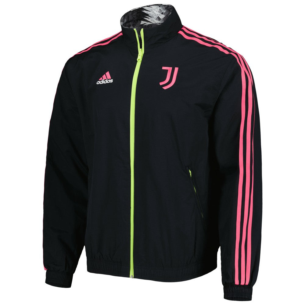 Juventus 2022/23 On-Field Team Logo Anthem Reversible Full-Zip Jacket Discount - Black 